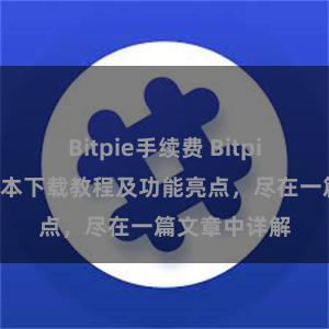 Bitpie手续费 Bitpie钱包最新版本下载教程及功能亮点，尽在一篇文章中详解