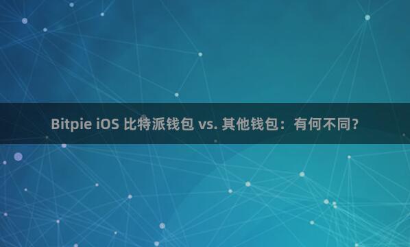 Bitpie iOS 比特派钱包 vs. 其他钱包：有何不同？