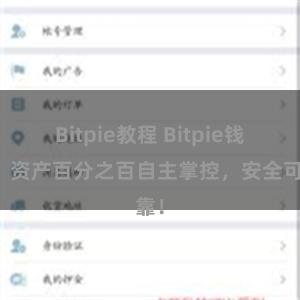 Bitpie教程 Bitpie钱包：资产百分之百自主掌控，安全可靠！