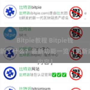 Bitpie教程 Bitpie钱包更新了什么？最新功能一览【更新内容】