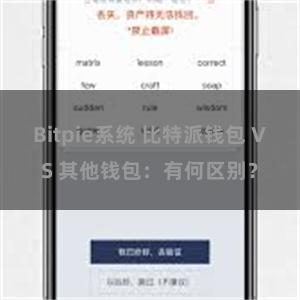 Bitpie系统 比特派钱包 VS 其他钱包：有何区别？