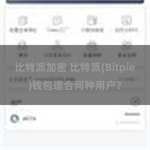 比特派加密 比特派(Bitpie)钱包适合何种用户？