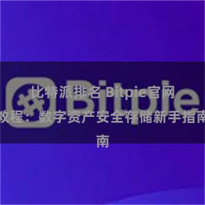 比特派排名 Bitpie官网教程：数字资产安全存储新手指南