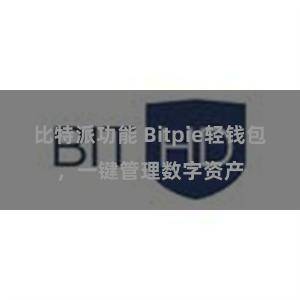 比特派功能 Bitpie轻钱包，一键管理数字资产
